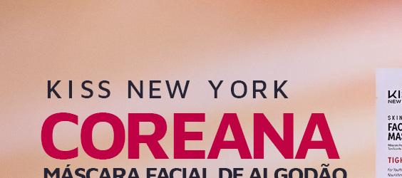 Kiss New York Coreana Máscara Facial de Algodão