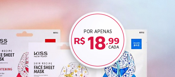 Kiss New York Coreana Máscara Facial de Algodão