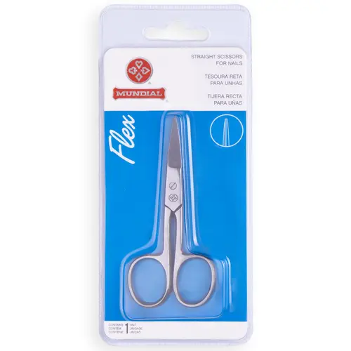 Mundial Flex Tesoura Reta para Unhas - BC-322
