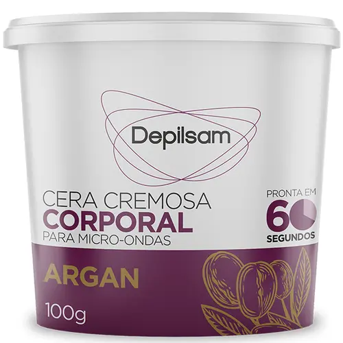Depilsam Cera Cremosa Corporal Para Microondas 100g - Argan