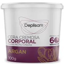 Depilsam Cera Cremosa Corporal Para Microondas 100g - Argan
