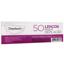 Depilsam Lenços Para Depilação - 50 Unidades