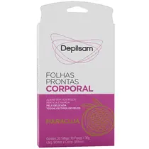 Depilsam Folhas Prontas Corporal 10 Pares - Maracujá