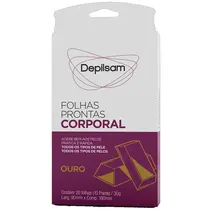 Depilsam Folhas Prontas Corporal 10 Pares - Ouro