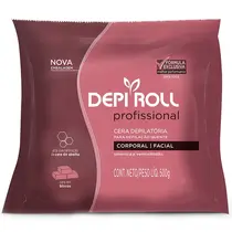 DepiRoll Cera Depilatória à Quente em Blocos 500g - Rosa