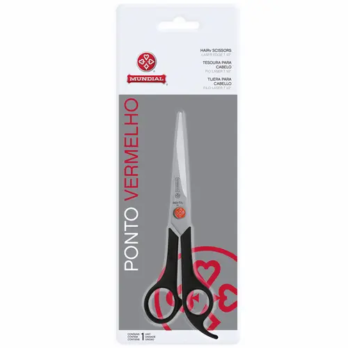 Mundial Ponto Vermelho Tesoura De Cabelo Fio Laser 7 1/2" - 663-7