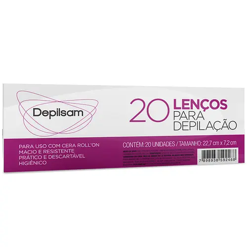 Depilsam Lenços para Depilação - 20 unidades