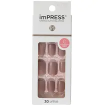 Kiss New York Impress Unhas Autocolantes Curto - Summer Nude