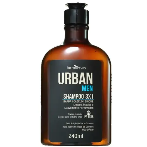 Farmaervas Urban Men Shampoo 3x1 240ml