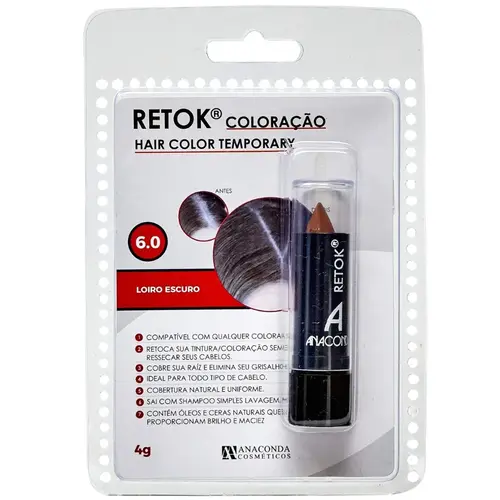 Anaconda Retok Coloração 3g - 6.0 Loiro Escuro