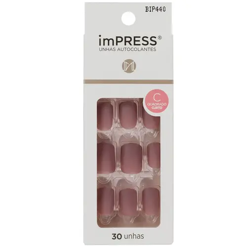 Kiss New York Impress Unhas Autocolantes Curto - Short Classic