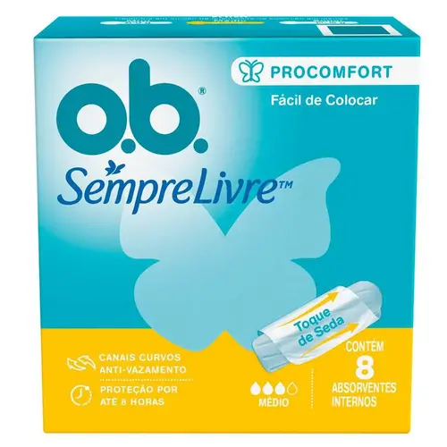 Sempre Livre O.B. ProComfort 8 Unidades - Médio