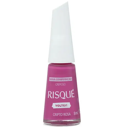 Risqué Esmalte Cremoso 8ml - Cripto Rosa