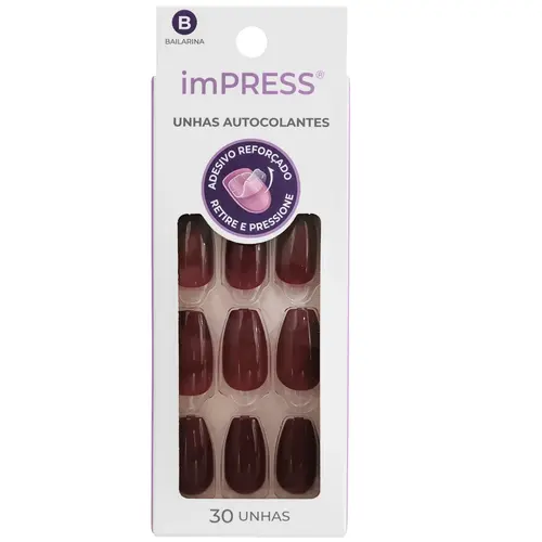 Kiss New York Impress Unhas Autocolantes Bailarina - Winery In NYC