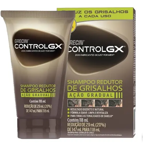 Grecin Control GX Shampoo Redutor de Grisalhos 118ml
