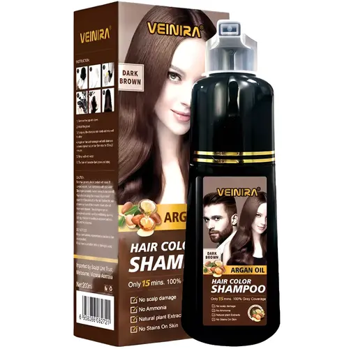 Veinira Shampoo Tonalizante 200ml - Castanho Escuro