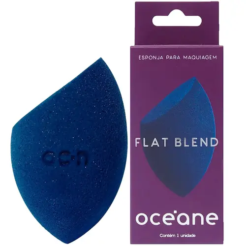 Océane Flat Blend Esponja de Maquiagem - Azul
