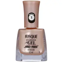 Risqué Diamond Gel Divas no Poder 9,5ml - Golden Diva