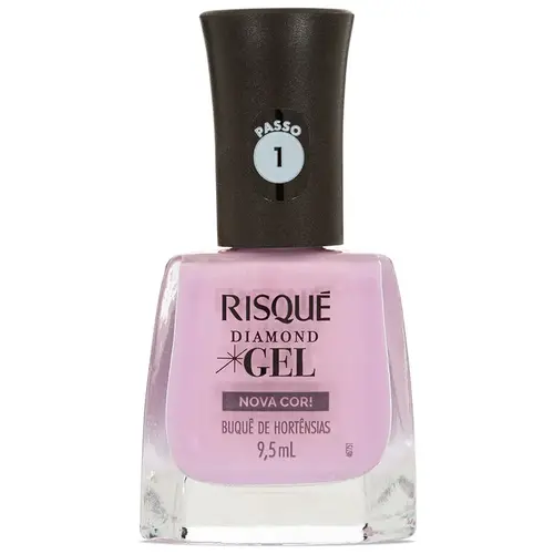 Risqué Diamond Gel 9,5ml - Buquê de Hortênsias