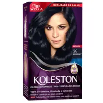 Koleston Kit Coloração Creme - 28 Preto Azulado