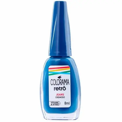 Colorama Retrô Esmalte Cremoso 8ml - Jeans