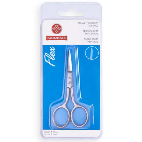Mundial Flex Tesoura Reta para Unhas - BC-326
