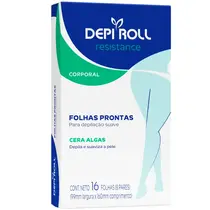DepiRoll Resistance Folhas Prontas Corporal 16 Folhas - Algas