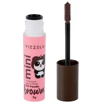 Vizzela No Panda Mini Máscara Para Cílios 3g - Brown