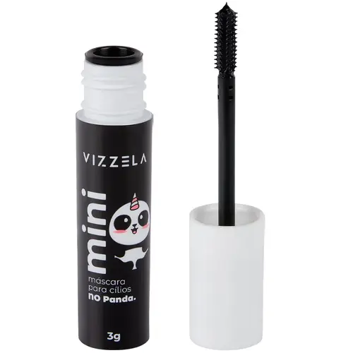 Vizzela No Panda Mini Máscara Para Cílios 3g - Preta