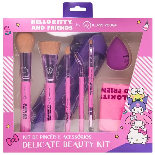 Klass Vough Hello Kitty and Friends Kit de Pincéis Delicate Beauty