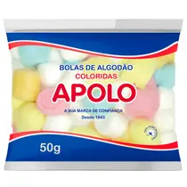 Apolo Bolas de Algodão 50g - Colorido