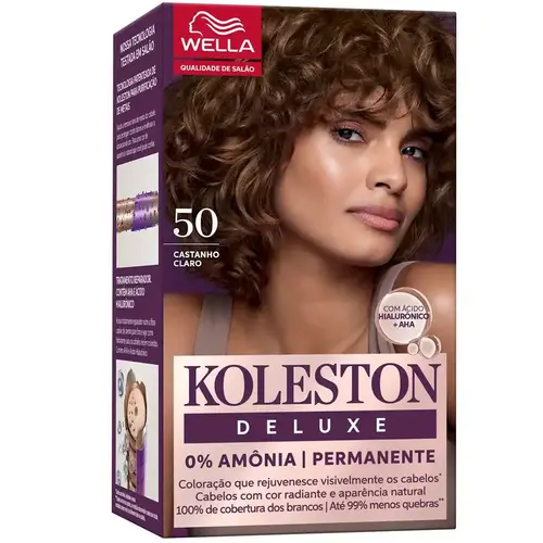 Koleston Deluxe Kit Coloração Permanente - 50 Castanho Claro