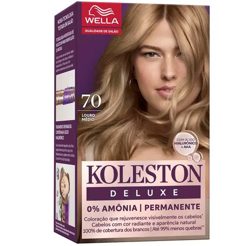Koleston Deluxe Kit Coloração Permanente - 70 Louro Escuro