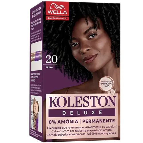 Koleston Deluxe Kit Coloração Permanente - 20 Preto