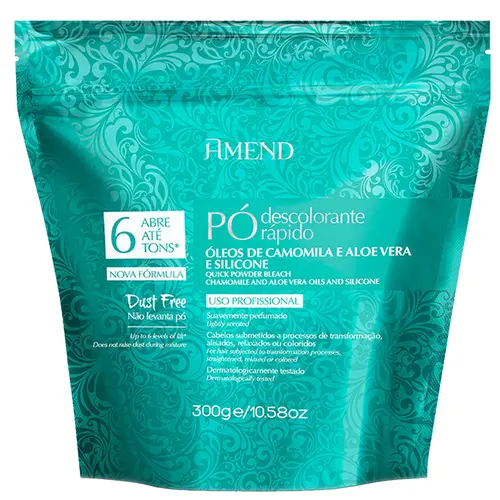 Amend Pó Descolorante Rápido 300g - Camomila, Aloe Vera e Silicone