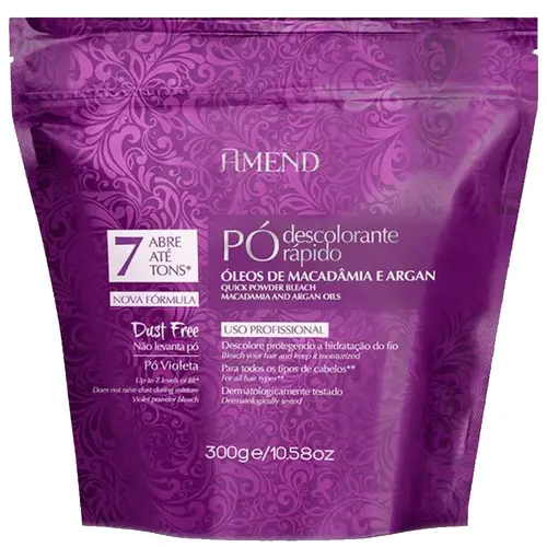 Amend Pó Descolorante Rápido 300g - Macadâmia e Argan