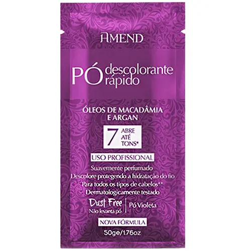 Amend Pó Descolorante Rápido 50g - Macadâmia e Argan