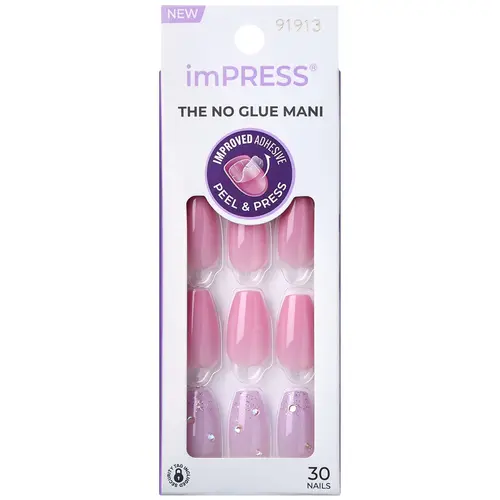 Kiss New York Impress The No Glue Mani Unhas Autocolantes - Moonlit