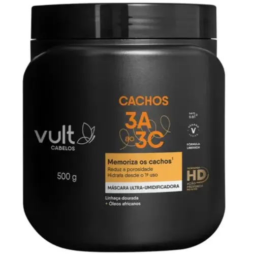 Vult Cabelos Cachos Máscara 500g
