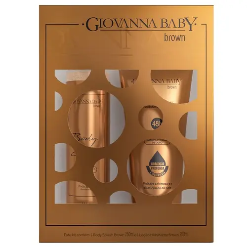 Giovanna Baby Brown Kit Body Splash + Loção Hidratante