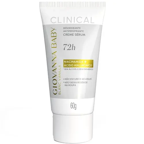 Giovanna Baby Desodorante Clinical em Creme 60g - Blanc Vanilla