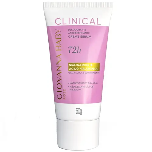 Giovanna Baby Desodorante Clinical em Creme 60g - Rose