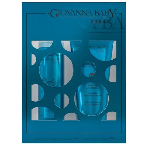 Giovanna Baby Turquoise Kit Body Splash + Loção Hidratante