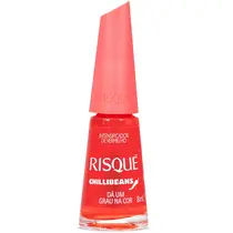 Risqué & Chilli Beans Esmalte Intensificador de Vermelho 8ml - Dá Um Grau na Cor