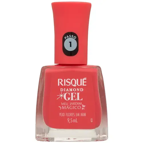 Risqué Diamond Gel Meu Jardim Mágico 9,5ml - Vejo Flores em Mim