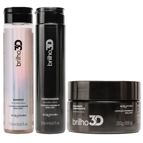 Acquaflora Kit Brilho 3D Trio