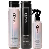 Acquaflora Kit Brilho 3D Duo + Spray Disciplinante