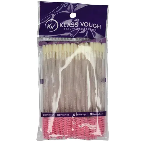 Klass Vough Aplicador de Gloss e Cílios Ponta Dupla - 50 Unidades