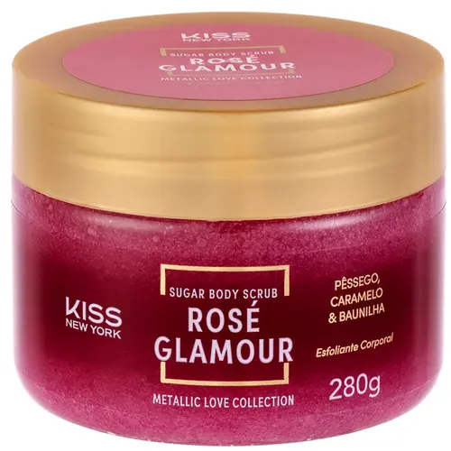 Kiss New York Sugar Body Scrub 280g - Rosé Glamour