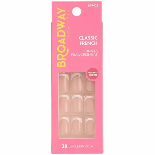 Broadway New York Unhas Francesinhas Quadrado Curto - Gorgeous